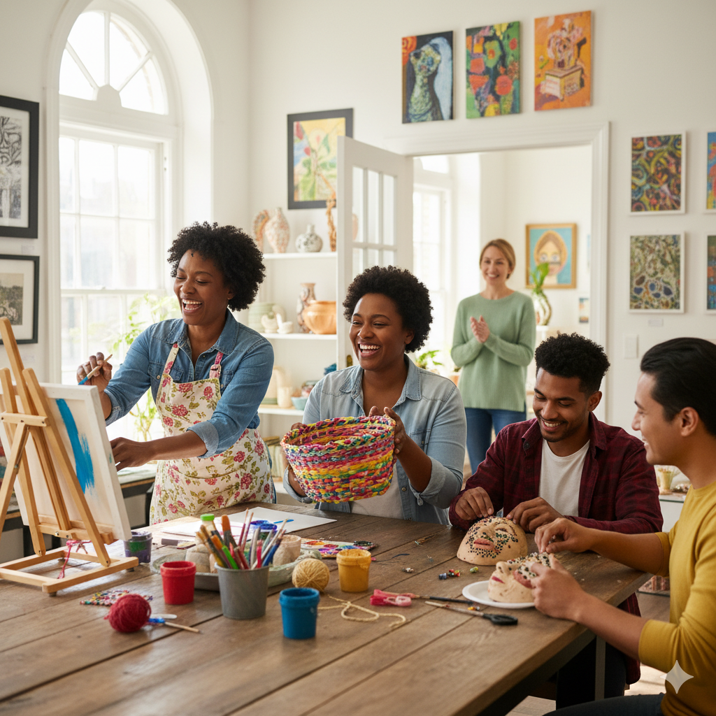 2nd Home Day Hab participants enjoying group activities